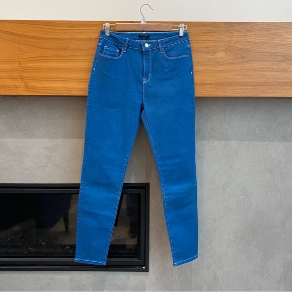 MASSIMO DUTTI |👖Blue High-Rise Stretchy Skinny Jeans, Size 6 - Picture 1 of 8